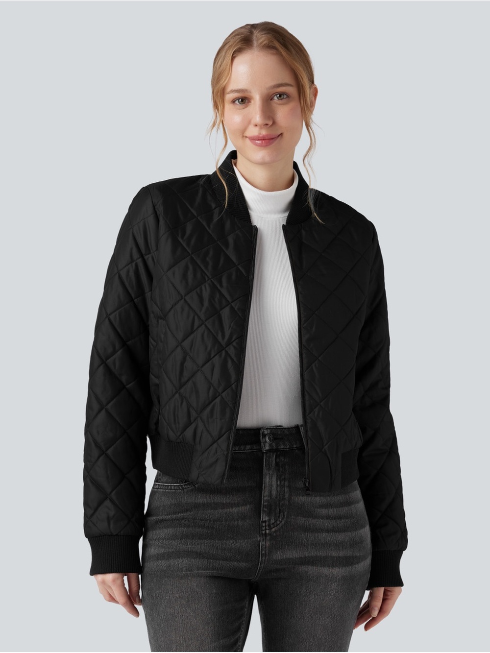 Halara padded bomber jacket size large